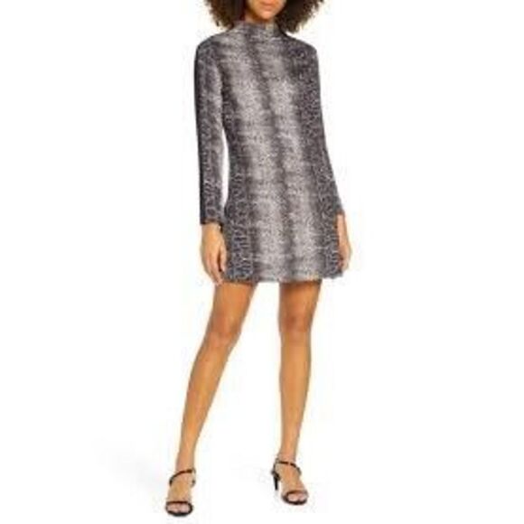 French Connection Snake Print Lula Shirt Dress size 6 - Picture 1 of 11